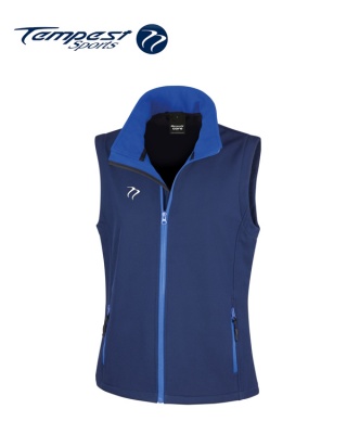 Tempest Navy Royal Soft Shell Womens Gilet